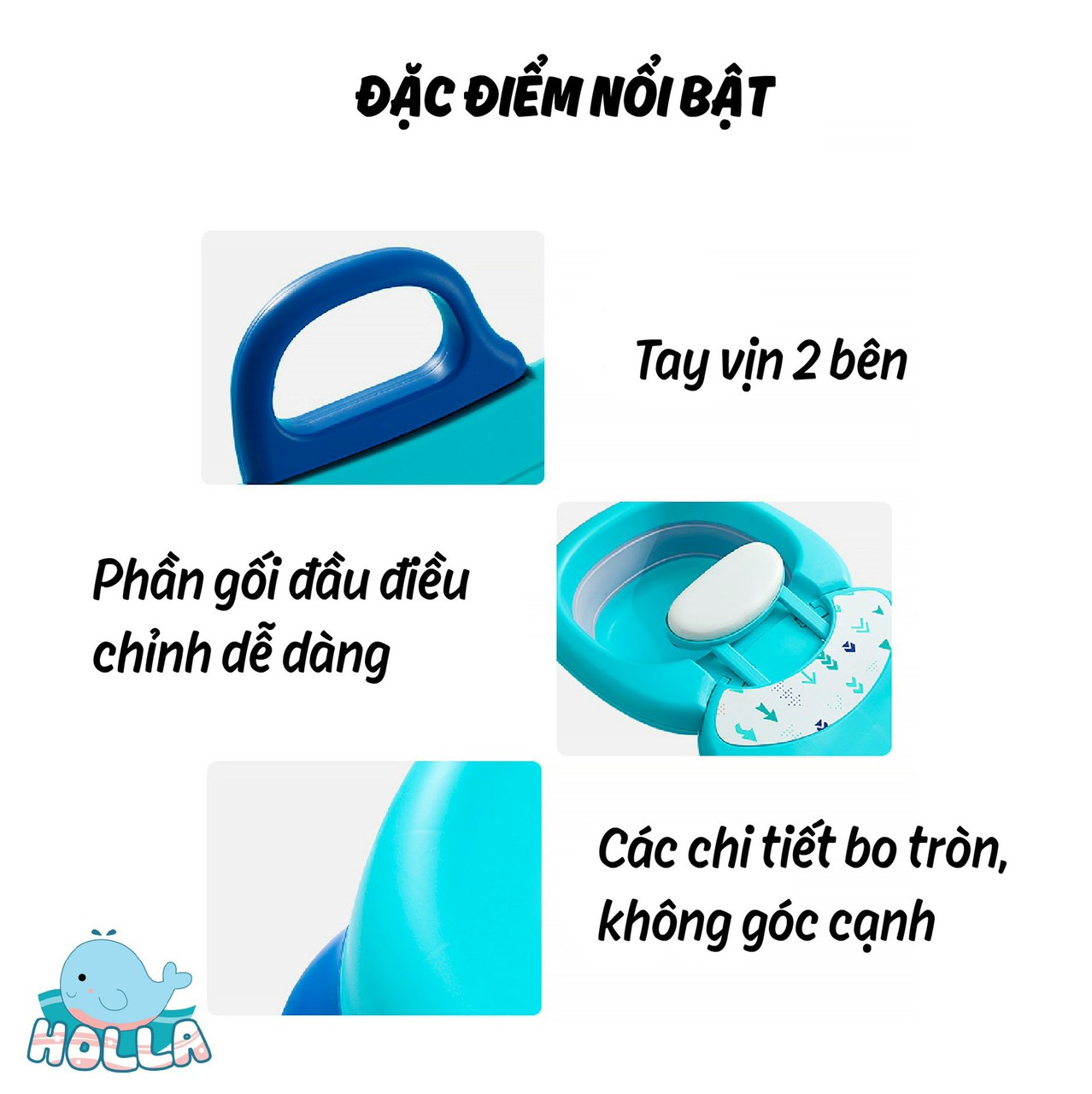 Ghế gội đầu cho bé Holla 03151 - Hàng chính hãng