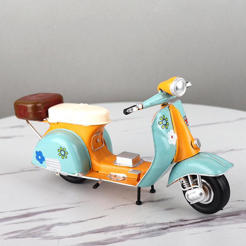 Mô Hình Vespa Cổ - Trang Trí Nghệ Thuật Vintage, Trang Trí Để Bàn, Kệ Tủ