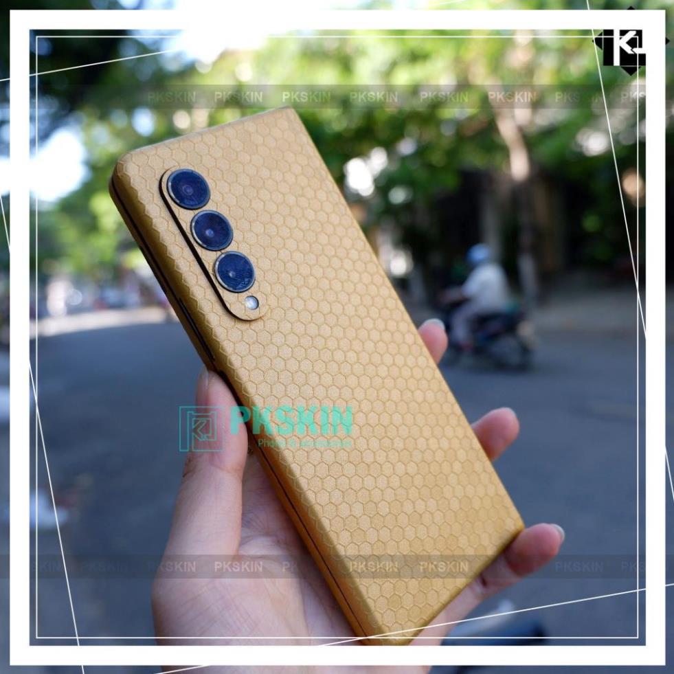 Miếng dán skin full viền cho Fold 4/Fold 3/Fold 2 /Fold 1/Zflip 3 /Zflip , Flip 4, Fold 4 honeycomb