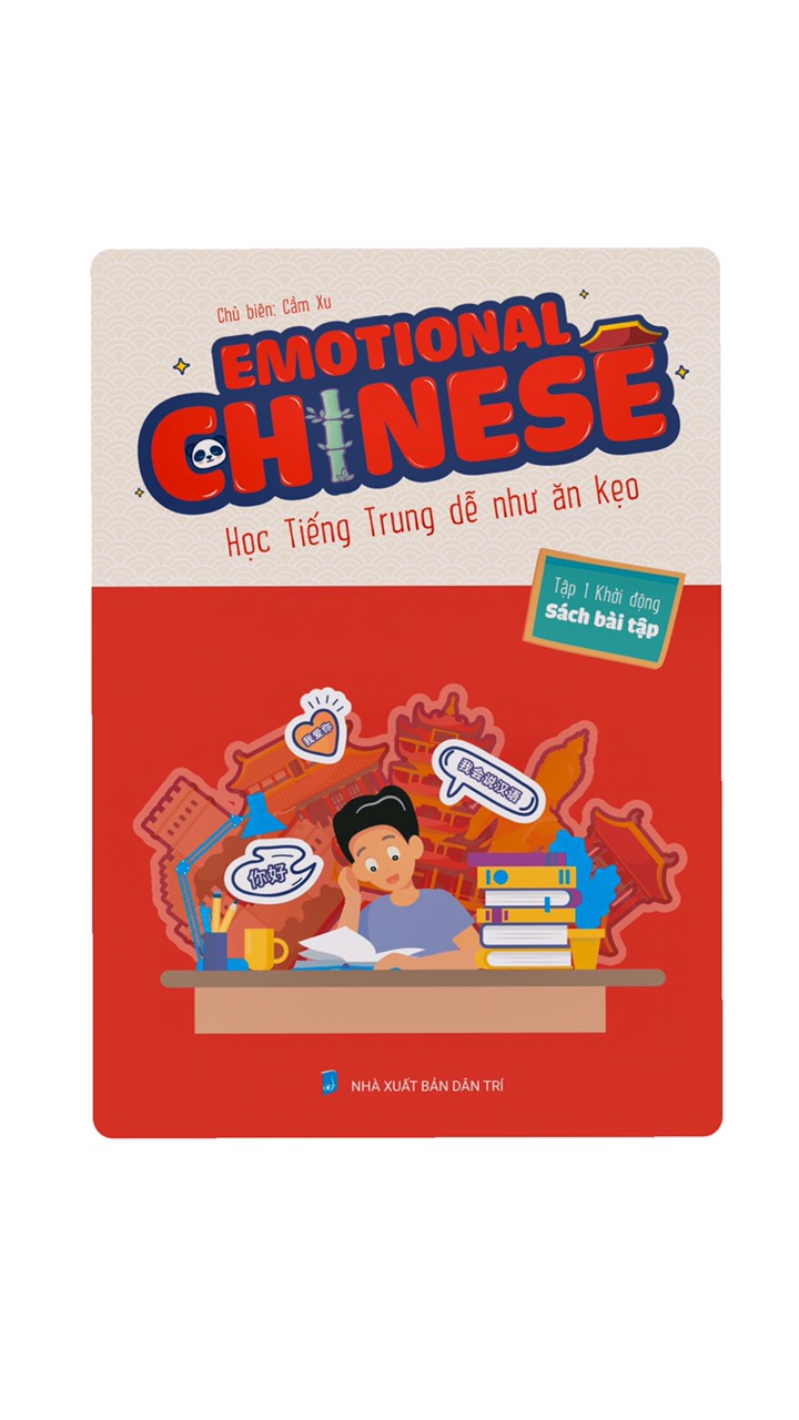 Combo Giáo trình và Sách bài tập Khởi động - Emotional Chinese Tiếng Trung Cảm Xúc Tập 1