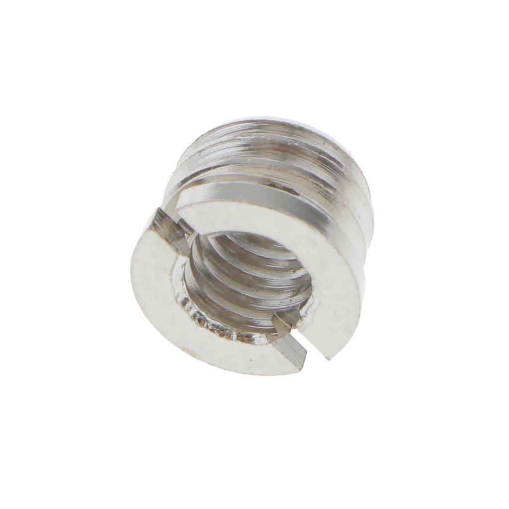 1/4" to 3/8" Convert Screw Adapter FOR Camera Tripod Monopod Silver