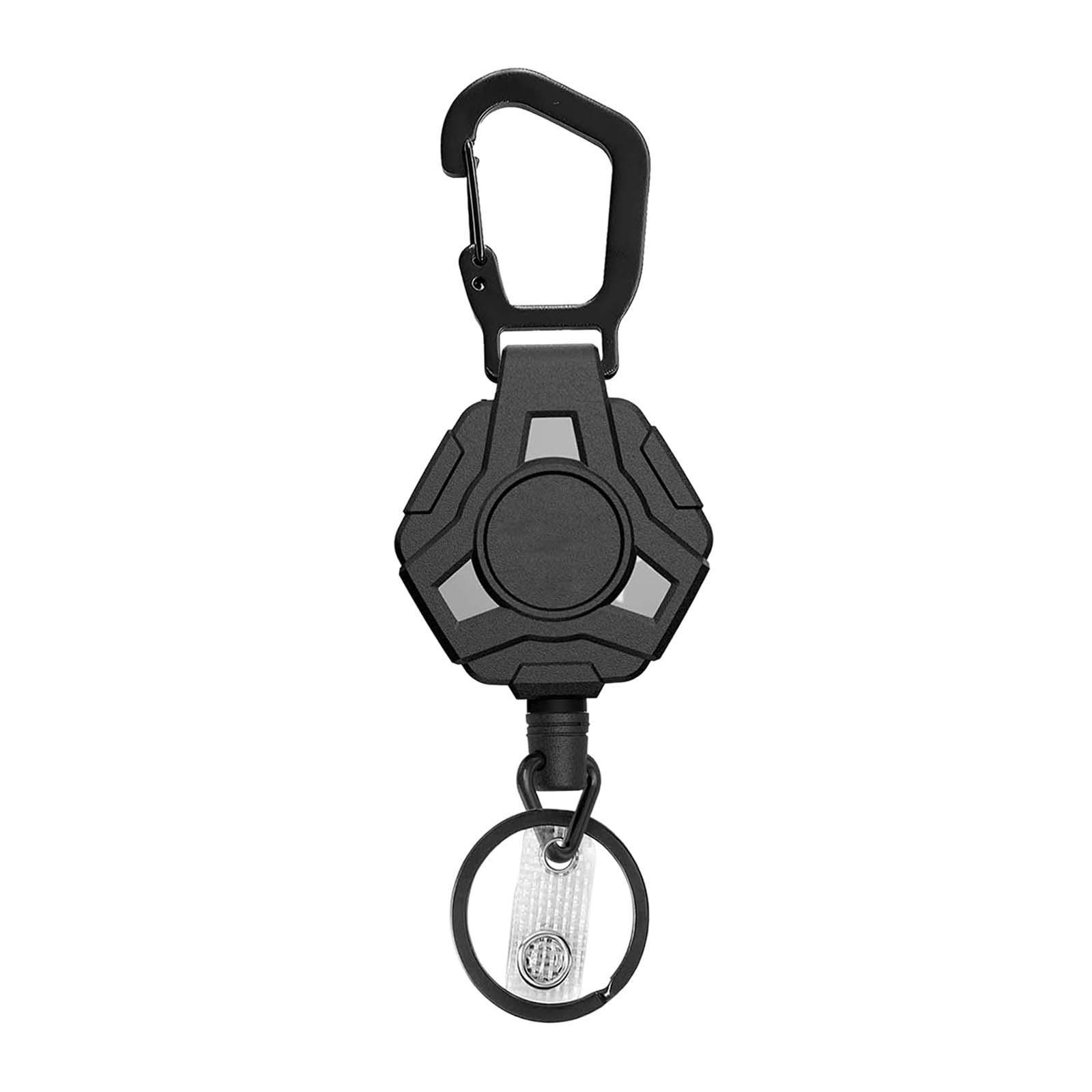 Retractable Keychain Storage Hook Outdoor Carabiner for Picnic Outdoor