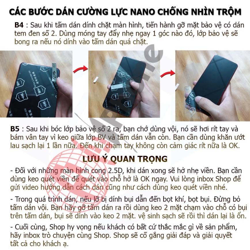 Dán chống nhìn trộm dành cho Xiaomi Redmi 9, 9A, 9C - Dán cường lực dẻo nano 9H+