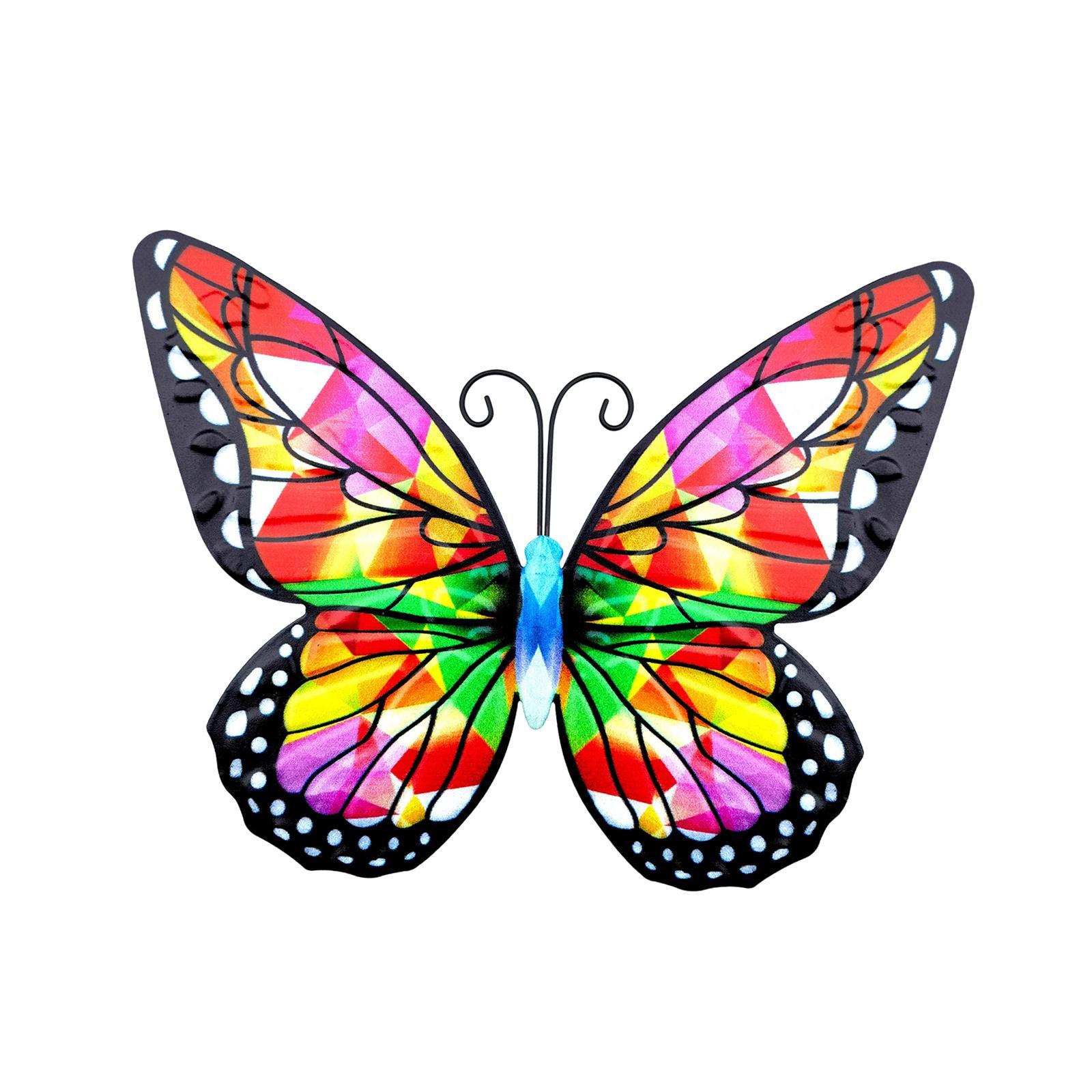 Metal butterflies Wall Decor metal butterflies Sculptures for Fence Yard Balcony
