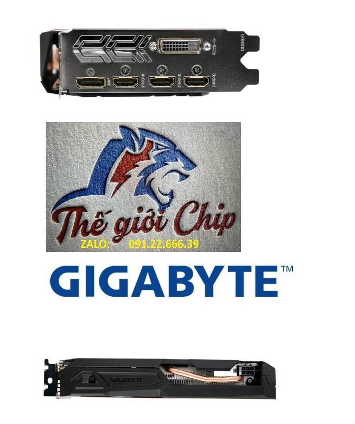 VGA (Cạc màn hình) GIGABYTE GTX 1050Ti (GV-N105TWF2OC-4GD) 4GB/2FAN - HÀNG CHÍNH HÃNG