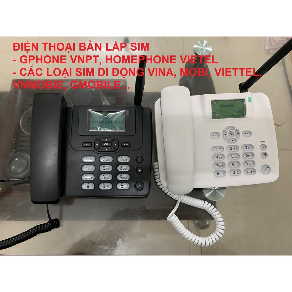 Điện Thoại Để Bàn Lắp Sim GPhone, HomePhone, Sim Di Động Các Mạng tại Việt Nam mã F316 GSM và ETS3125i