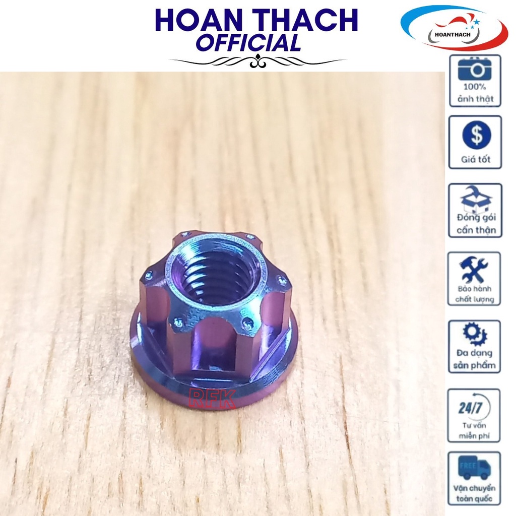 Ốc Tán Gr5 6L Titan Xanh Tím Dùng cho nhiều dòng xe  SP000023 ( giá 1 con)