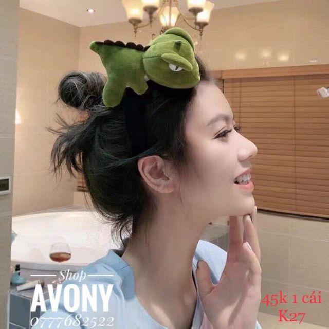 Cài tóc - bờm tóc đính chú khủng long xinh