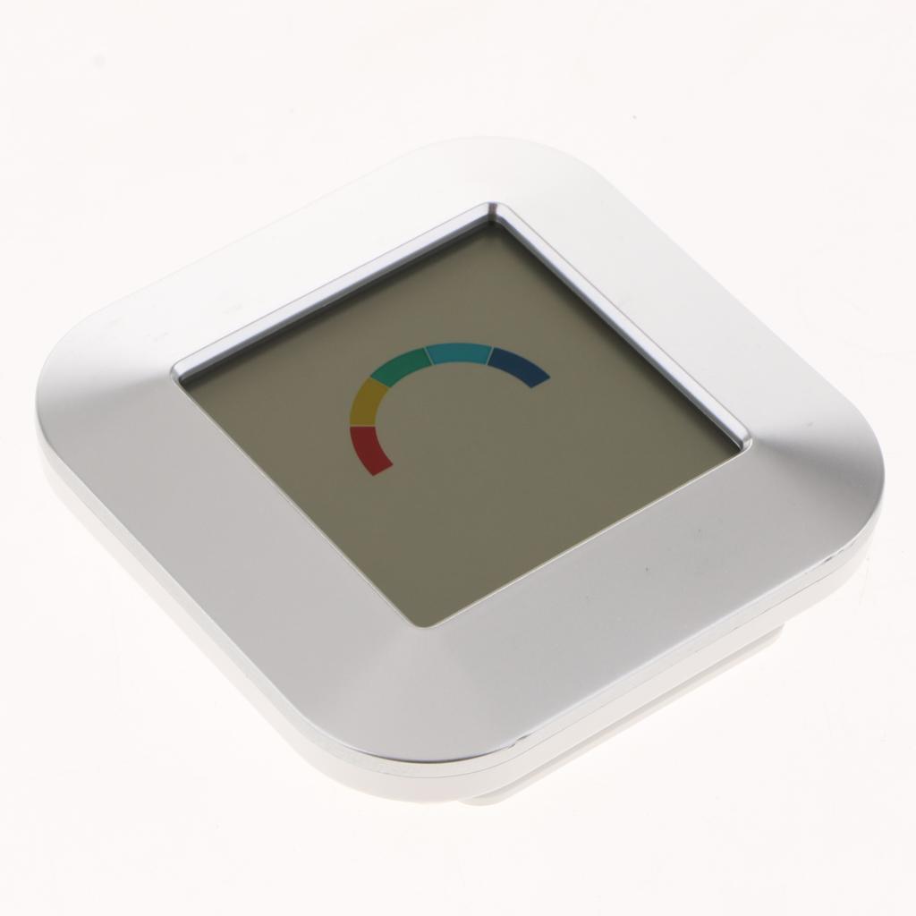 Indoor Thermometer Hygrometer Electronic Touch Type Weather Clock Indicator