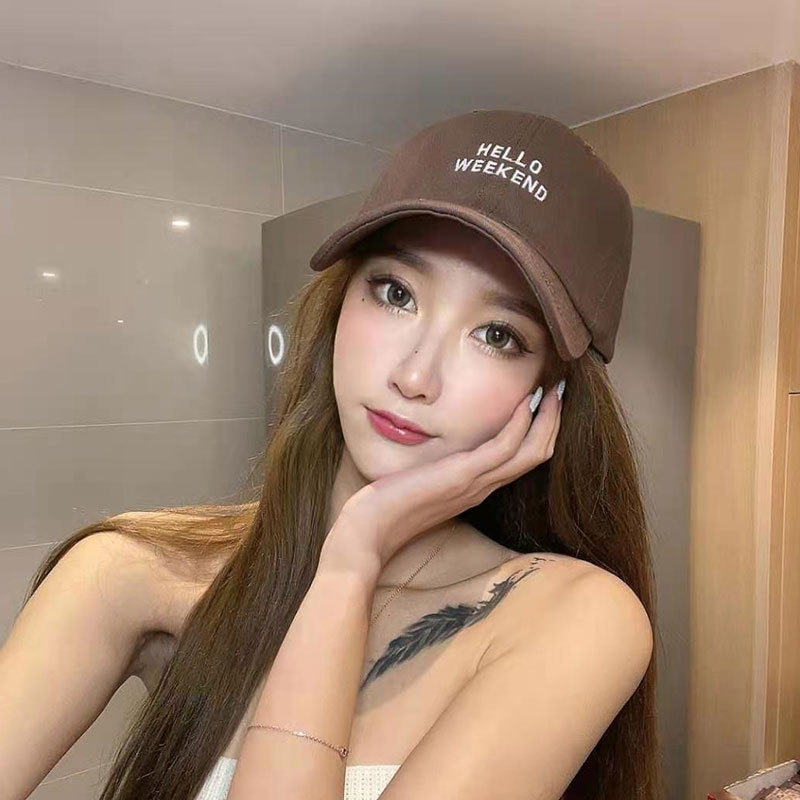 Mũ/ nón lưỡi trai hàn quốc thêu chữ HELLO WEEKEND, Nón kết trơn unisex nam nữ hàng chuẩn đẹp