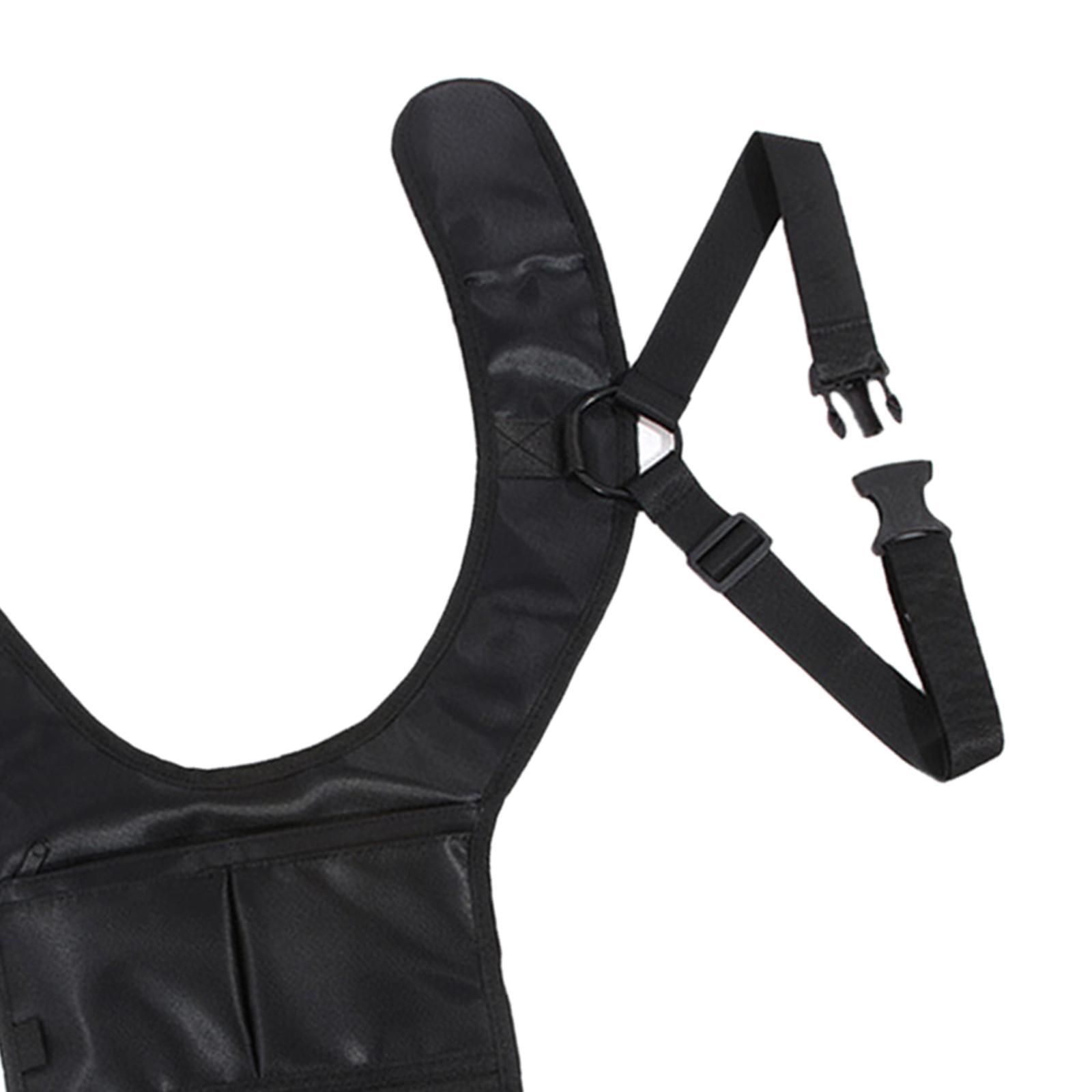 Outdoor Underarm Shoulder Bag Black Wallet Portable Backpack for Shopping Left