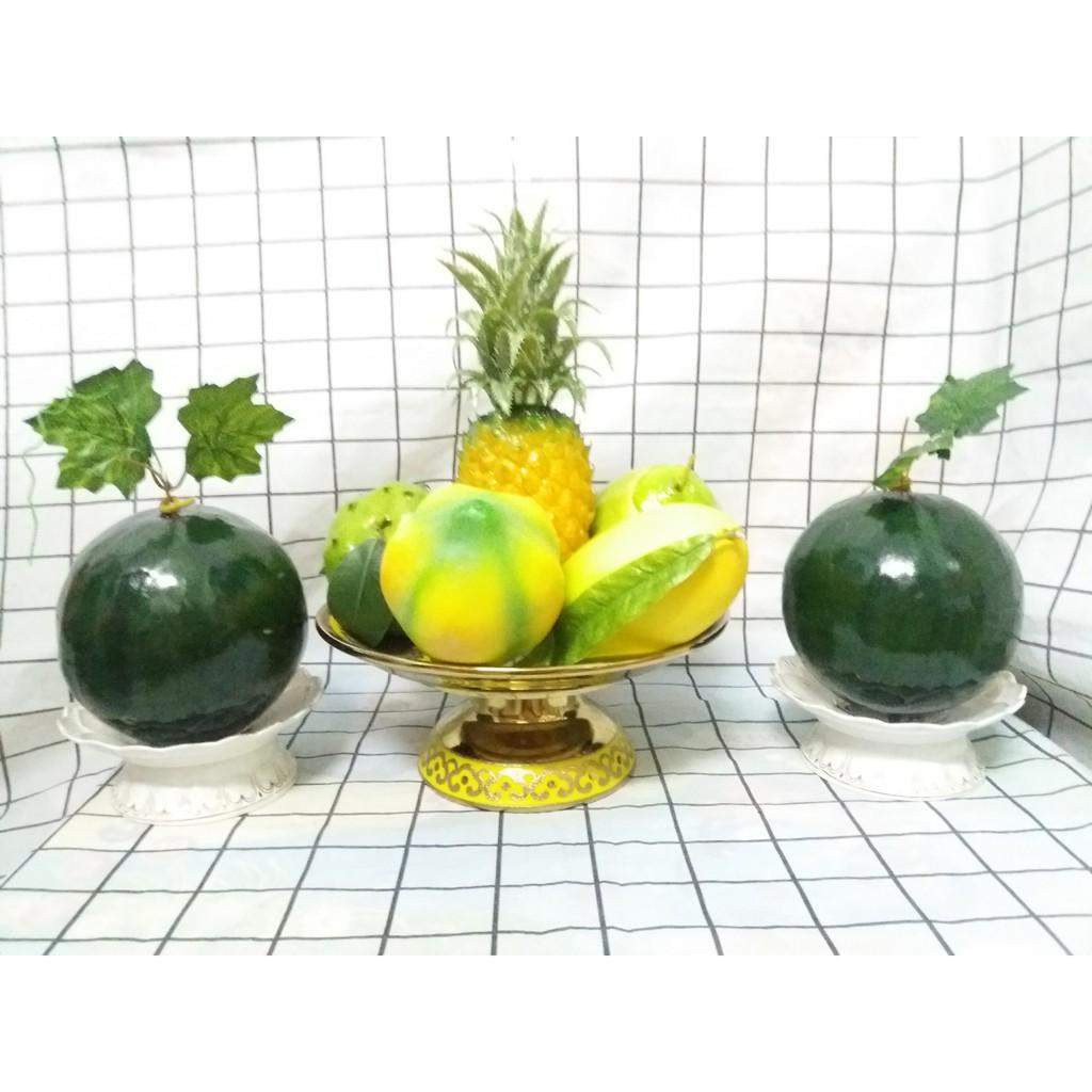 Combo ngũ quả trang trí Tết + 1 cặp bưởi hoặc 1 cặp dưa hấu_trái cây giả trang trí