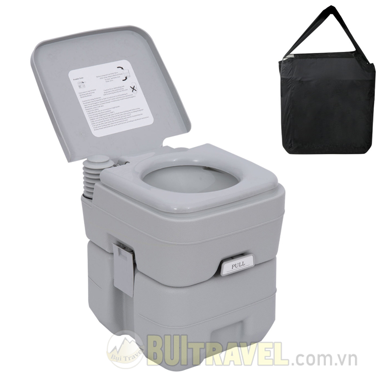 Toilet / Bồn Cầu Di Động Dã Ngoại 20L (Tặng Kèm Túi Đựng)