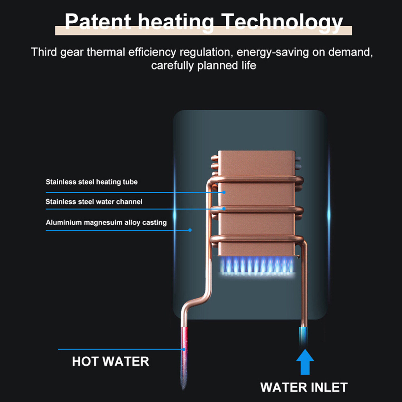 Bộ Nước Nóng Lạnh Trực Tiếp Cho Phòng Tắm Nhà Bếp Micro Hot Cold Shower Tiết Kiệm Điện Nước