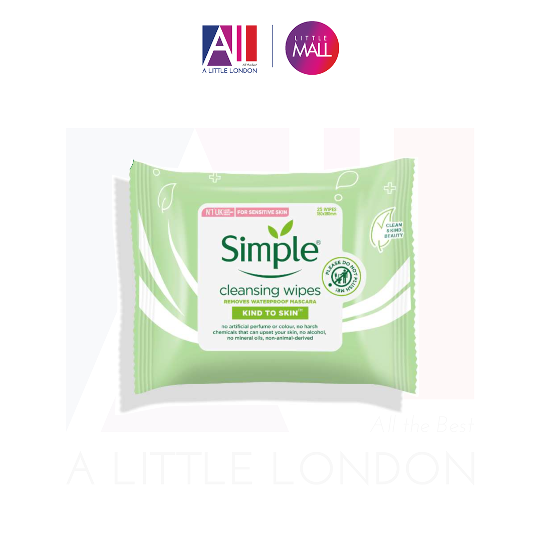 Giấy tẩy trang Simple Kind to Skin Cleansing Wipe 25 tờ