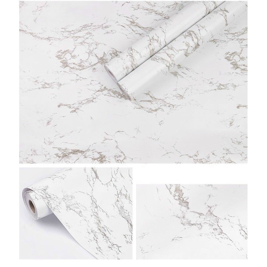 Giấy decal cuộn đá hoa cương trắng đen