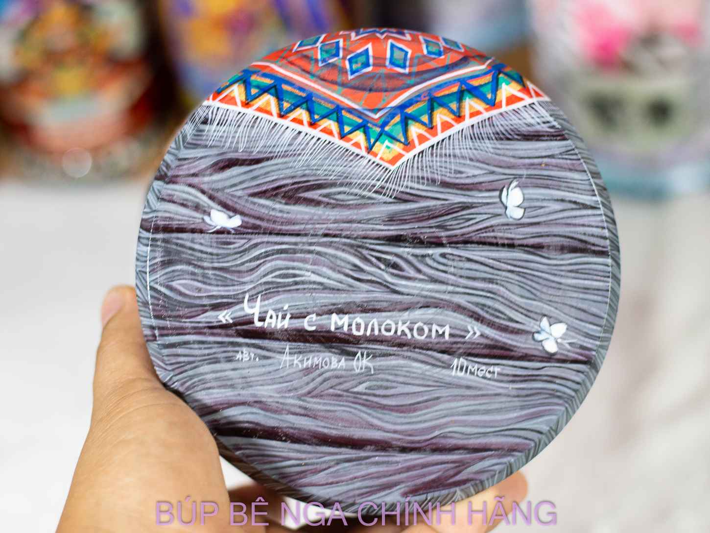 BỘ BÚP BÊ NGA 10 LỚP 35CM CAO CẤP VẼ HOA VĂN "CÔ BÉ MỜI TRÀ" CỰC ĐẸP VÀ ĐỘC ĐÁO, PHONG CÁCH