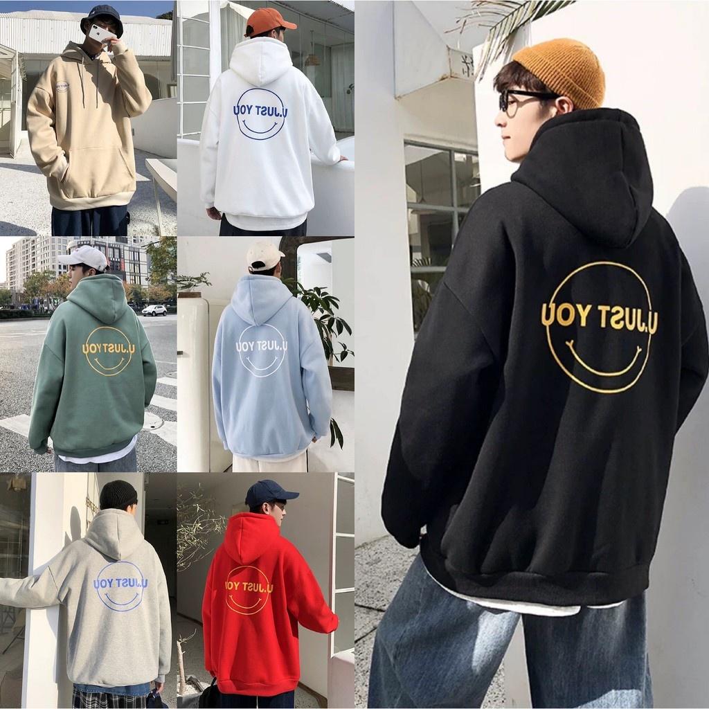 Áo Hoodie nam chất liệu nỉ cao cấp in hình đáng yêu phong cách Hàn Quốc