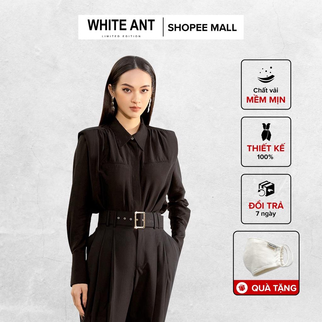 Áo Sơ Mi Nữ WHITE ANT KENDRER GERMAN COLLAR SHIRT Thiết Kế Nhún Ở Vai Thân Trước, Chất Liệu Vải Tencel Mặt Sứ 170300134