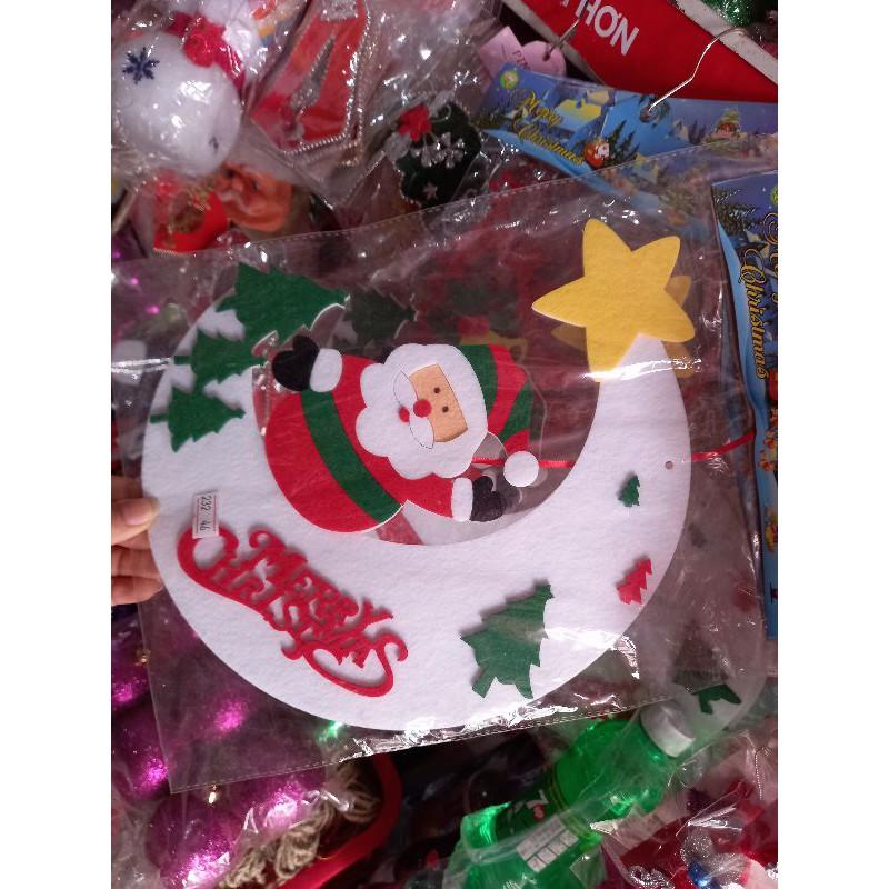 5 tấm vải nỉ Noel trang trí to 50cm