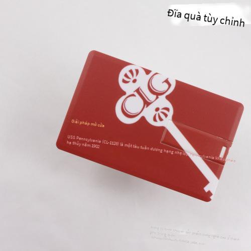 Phong cách mới nhất của thẻ màu độ nét cao U disk 64gb, thẻ U disk 128gb siêu mỏng, danh thiếp dung lượng lớn U disk 256gb