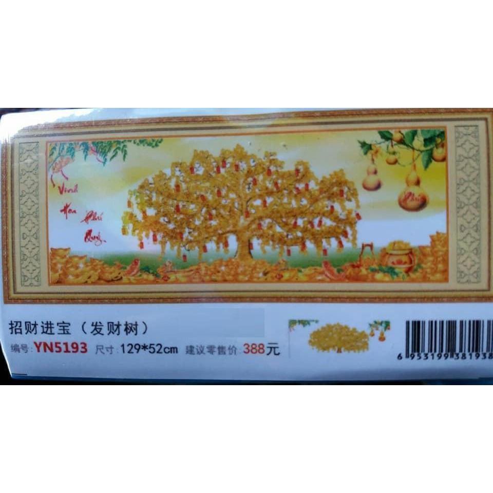 Tranh đính đá cây tiền YN5193