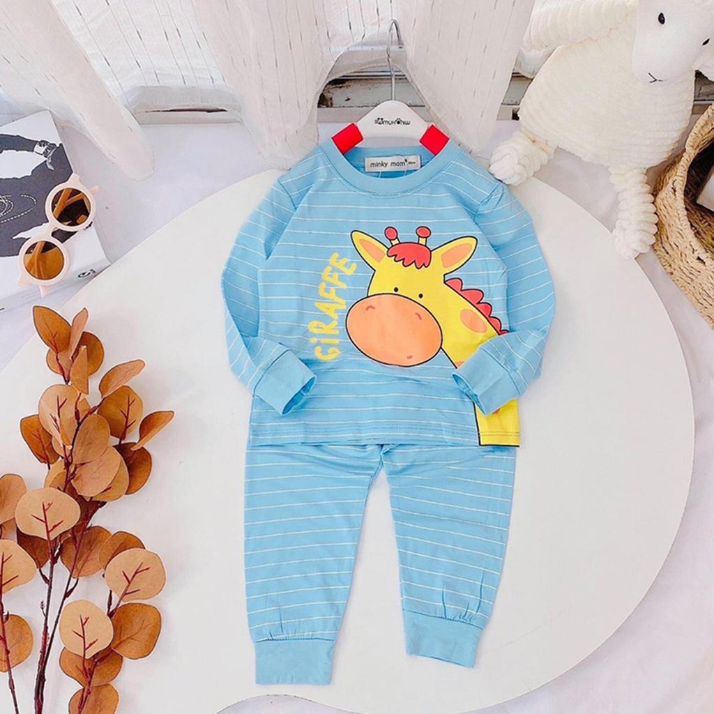 Bộ Dài Tay Cho Bé LDD23 Đồ Bộ Thun Lạnh Cao Cấp Mềm Mịn Thoáng Mát Hàng Chuẩn Loại 1 MINKY MOM