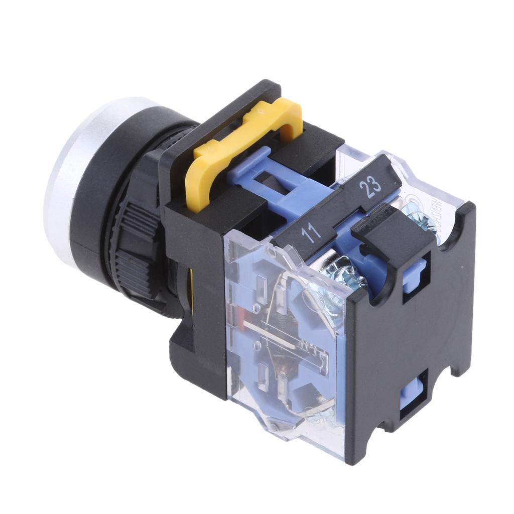 New 660V 10A Self-Locking Push Button Switch 22mm Mounting IP54 Waterproof