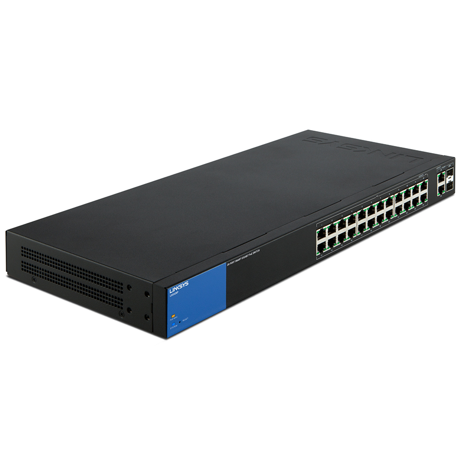 Switch Linksys LGS326P-AP Smart 16-Port + 2SFP POE+ Business Gigabit - Hàng Chính Hãng