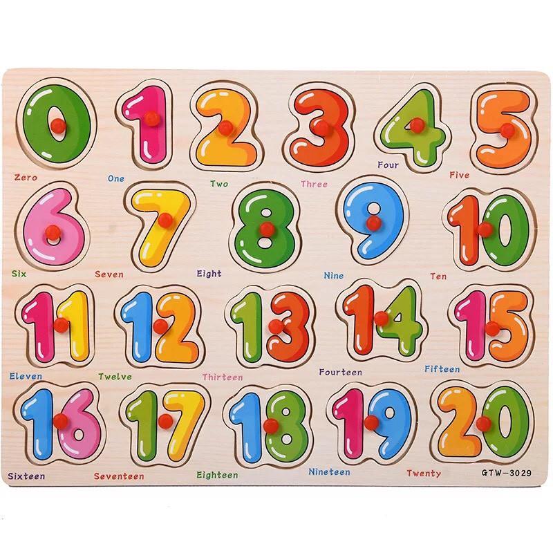 Bảng Núm Gỗ 20 chủ đề cho bé