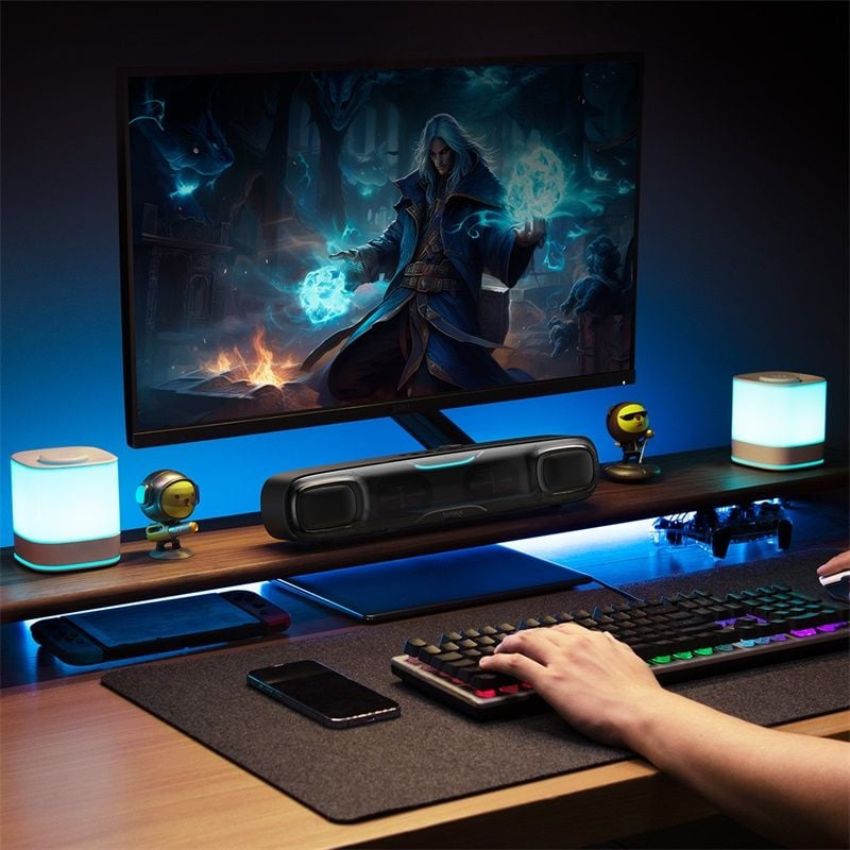 Loa Baseus AeQur DS10 Mini Soundbar A20054402111-00 bluetooth không dây - Hàng Chính Hãng