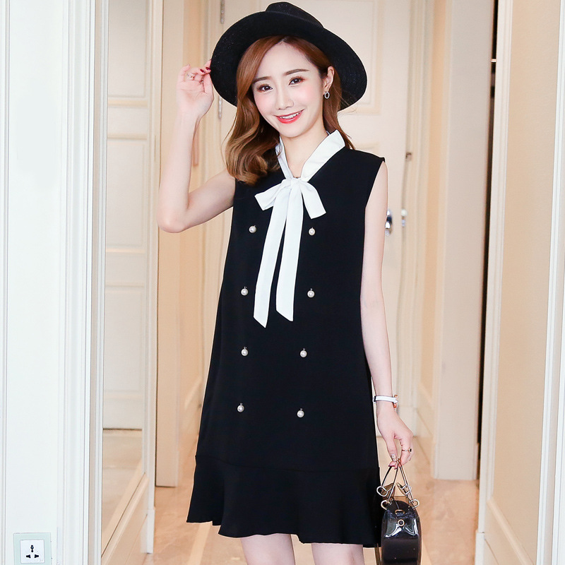 Đầm Bầu - Suông Thắt Nơ Đính Hạt Xinh Xắn