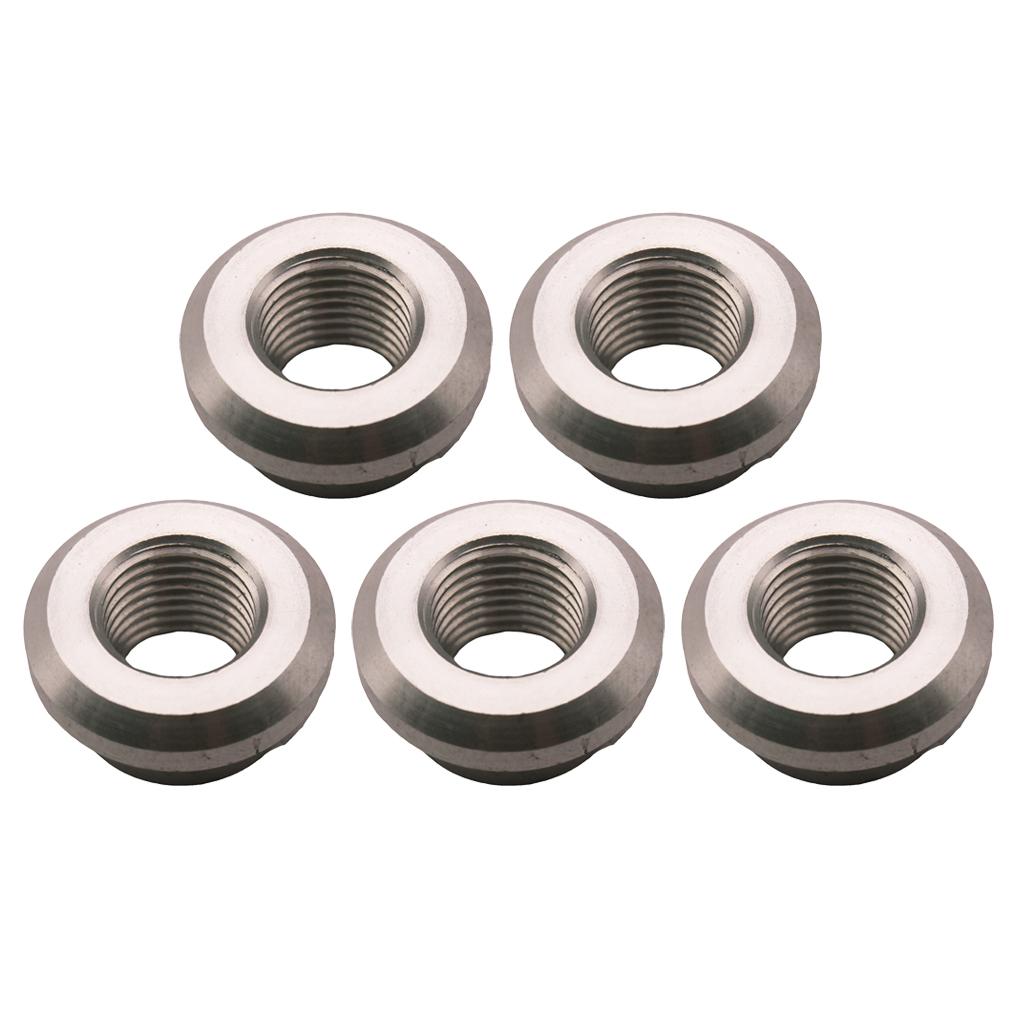 5PC 1/4NPT CNC ALUMINUM FEMALE WELD ON/WELD IN FLANGE FITTING BUNG,LOW PROFILE