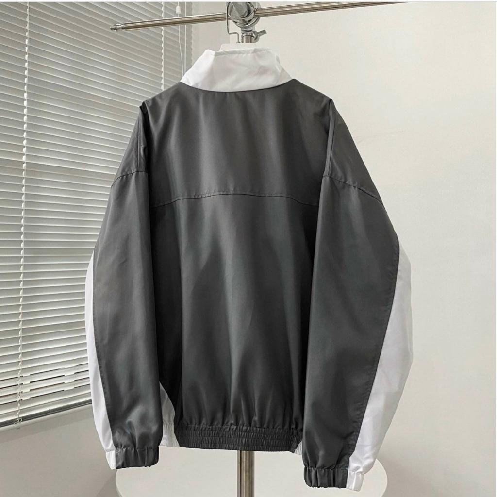 Áo khoác dù 2 lớp IN chữ DUM.BLE kiểu dáng Bomber CỔ CAO unisex nam nữ mặc được