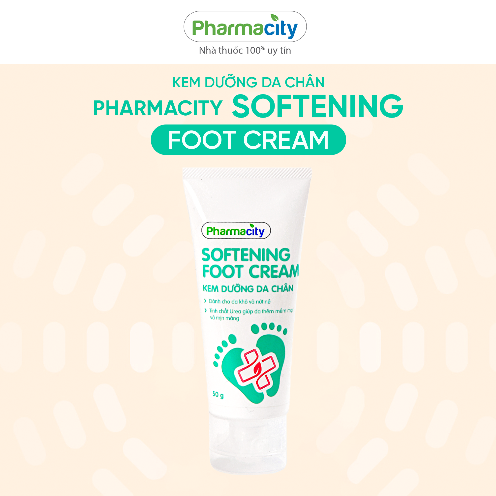 Kem dưỡng da chân Pharmacity Soften Foot Cream