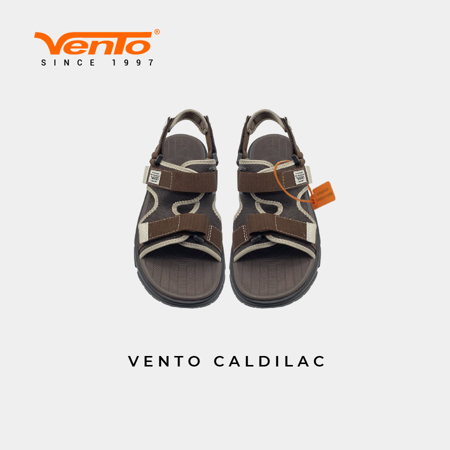 Giày Sandal VENTO CHÍNH HÃNG CALDILAC MÀU NÂU BE/ĐEN NB10608