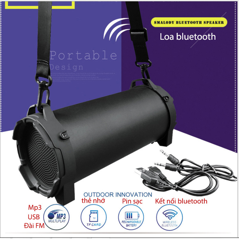 Loa Bluetooth SL10 – 8W có đài FM và phát nhạc từ USB, thẻ nhớ, cổng 3.5mm