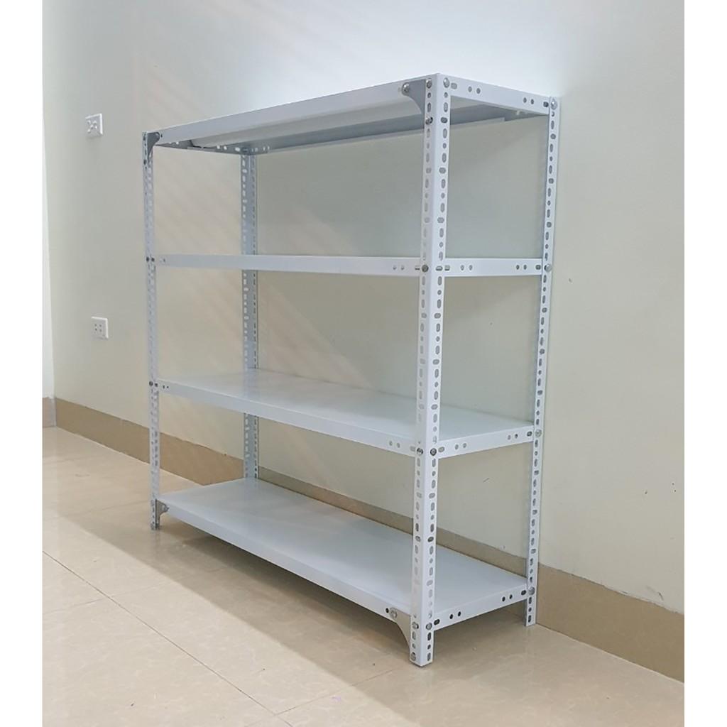 Kệ sắt v lỗ đa năng 4 tầng dài 0,6m x rộng 0,3m x cao 1,2m Lắp Ghép