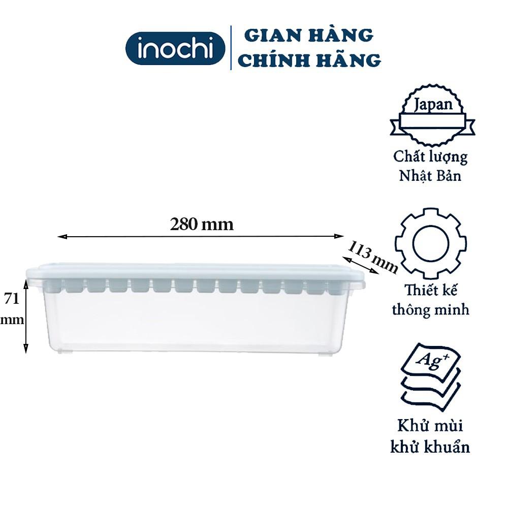 Khay làm đá tủ lạnh 84 viên có nắp đậy bằng nhựa nguyên sinh karu inochi