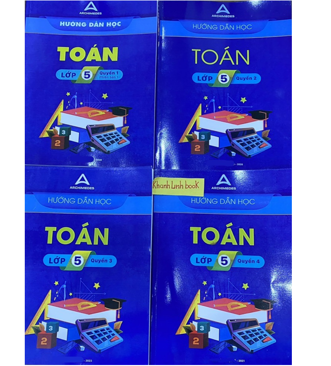 Sách - Combo 4 cuốn Hướng dẫn học toán lớp 5