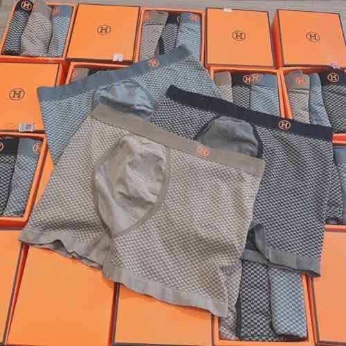 Hộp 3 Quần Sịp Đùi Chữ H Hộp Màu Cam