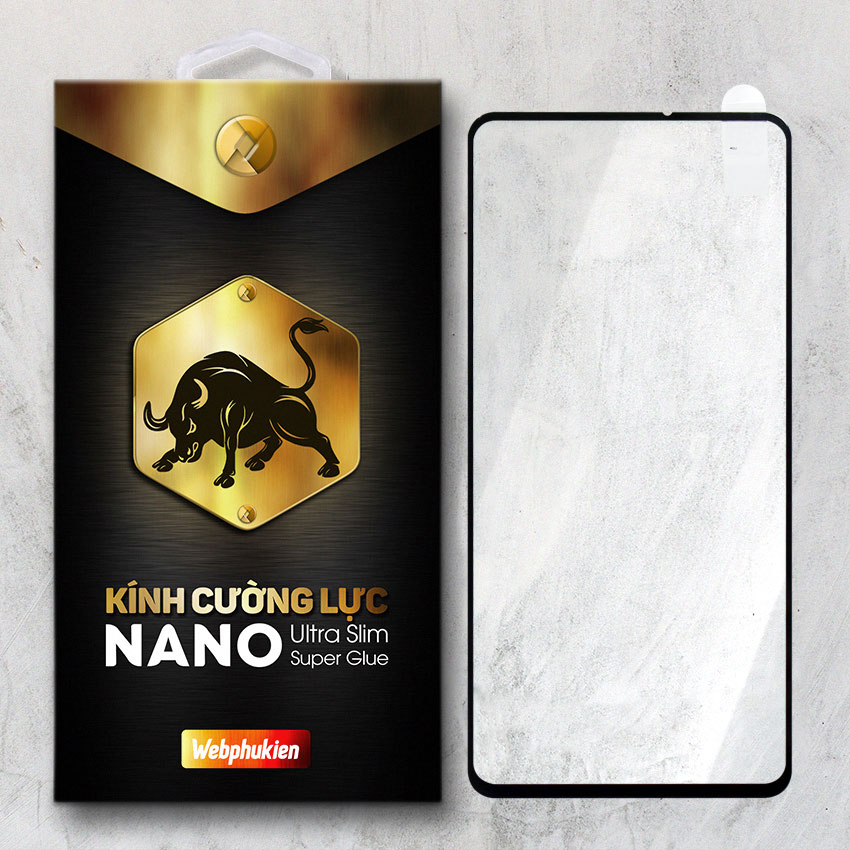 Miếng kính cường lực cho Xiaomi Redmi K20 Full viền màn hình Webphukien - Đen - Hàng Chính Hãng