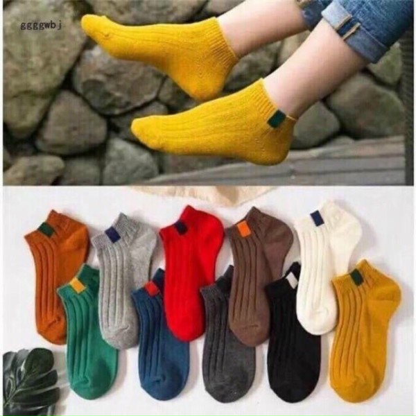 Set 10 Đôi Tất Vớ Nữ Ngắn Cổ Vintage Cổ Bèo Nhiều Màu- ssshop phụ kiện
