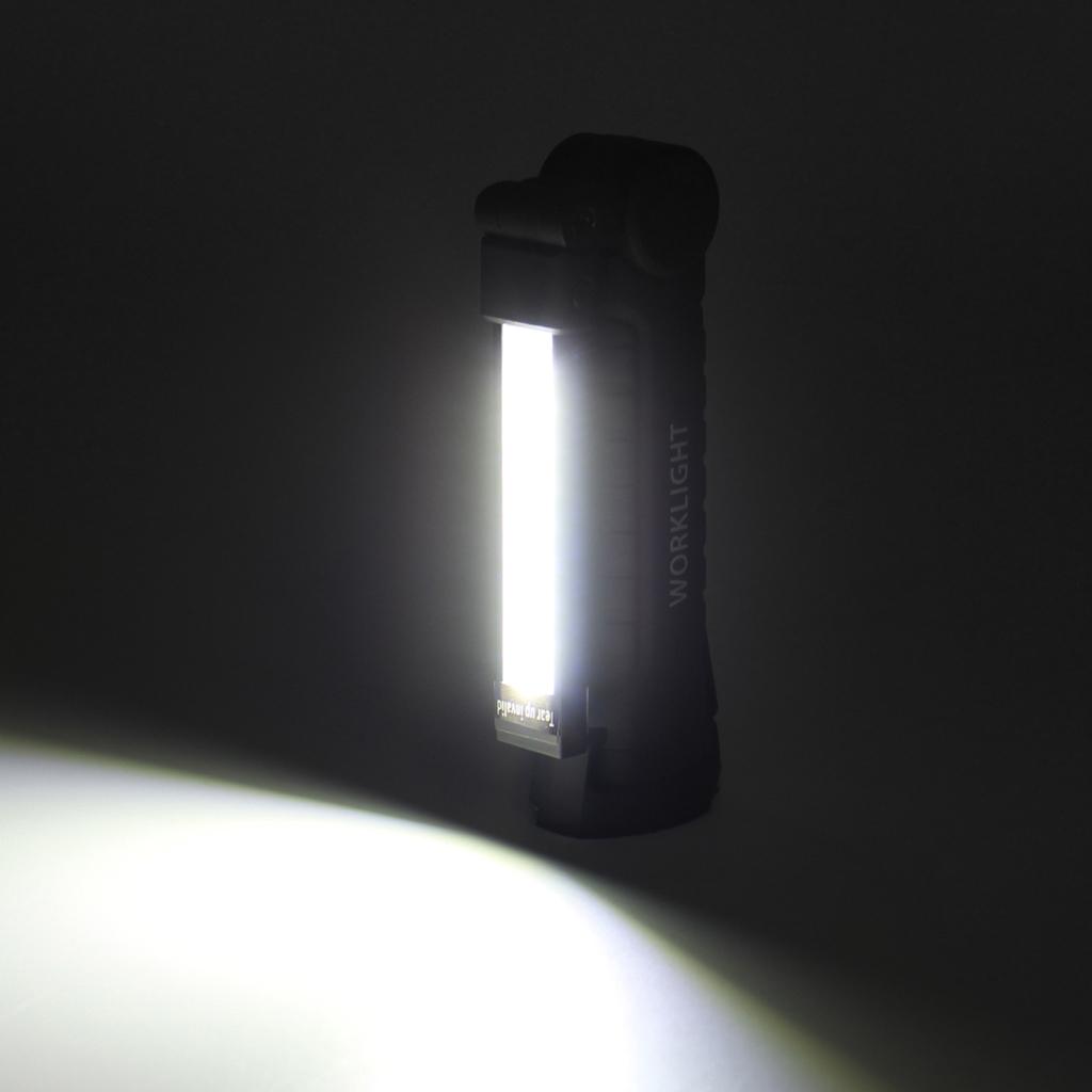 LED Work Light, COB Rechargeable Work Lights with Magnetic Base, 360 degree Rotate and 3 Modes, Inspection Light for Repair, Household, Emergency