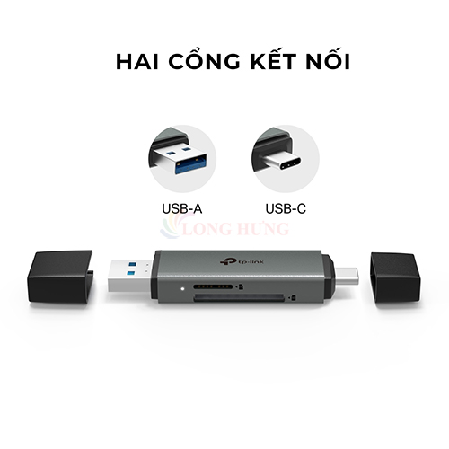 Đầu đọc thẻ đa năng TP-Link USB 3.0 Type-C-A to SD microSD UA430D - Hàng chính hãng