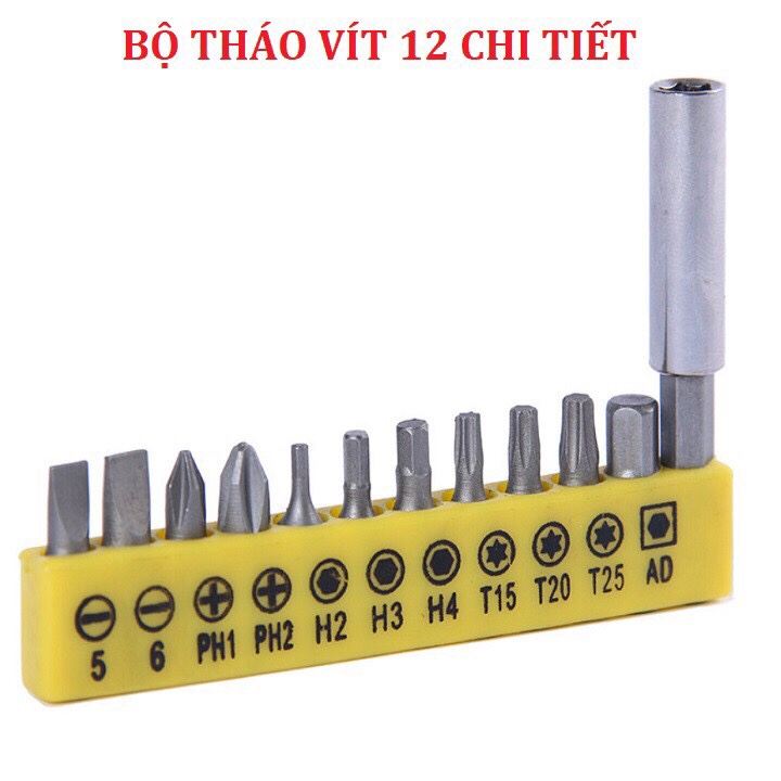 Bộ Tháo Vít tháo Bulong 20 Chi Tiết dùng cho máy khoan, máy bắt vít