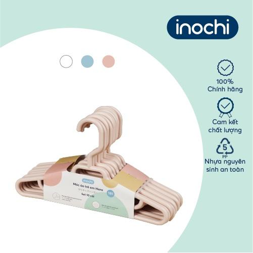 Móc áo trẻ em Inochi - Hara 181 màu Trắng ngọc/ Trắng kem/ Ghi sữa/ Hồng nhạt