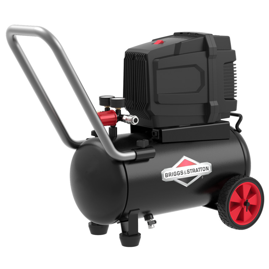 Máy nén khí không dầu hiệu B/S- BRIGGS &amp; STRATTON USA bình chứa 50L công suất 2.0HP  MODEL 0205081- Hàng chính hãng