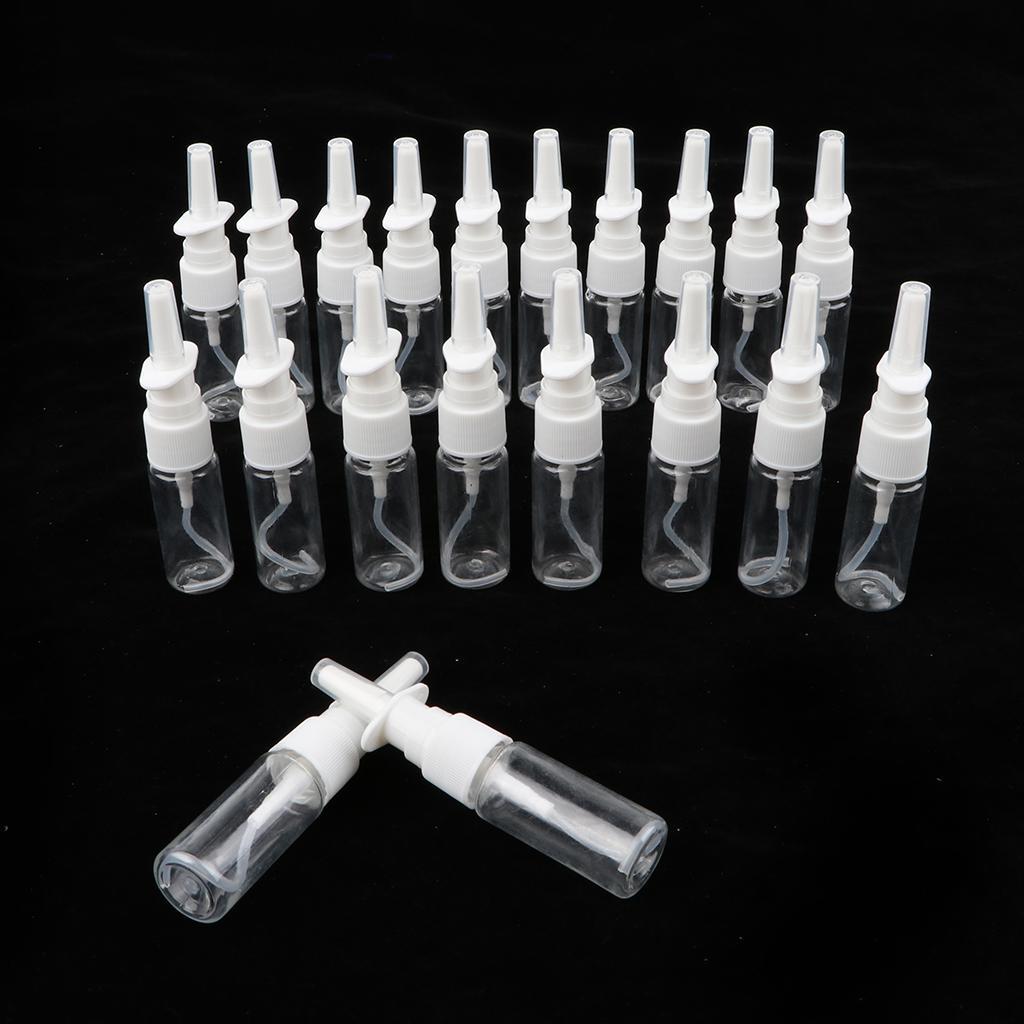 40 Pieces Empty Pump Nose 15ml 30ml Nasal Spray Bottles Perfumes Travel