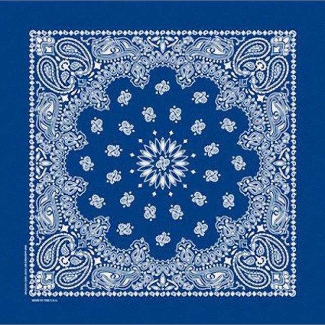 Khăn Bandana Màu Xanh Dương - Mã B006